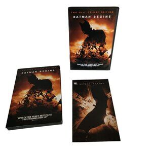 EUC Batman Begins 2 Disk Deluxe Edition with Comic Book!
